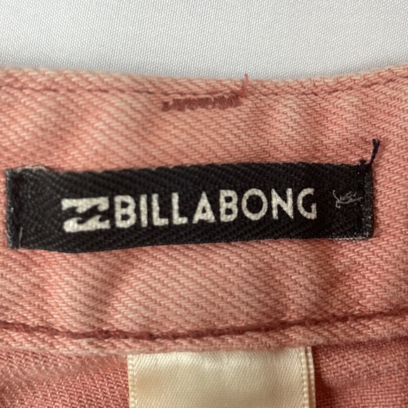 Billabong Drift Away Distressed Denim Hi Rise Shorts w/Frayed Raw Hem - Size 29 - Picture 11 of 13